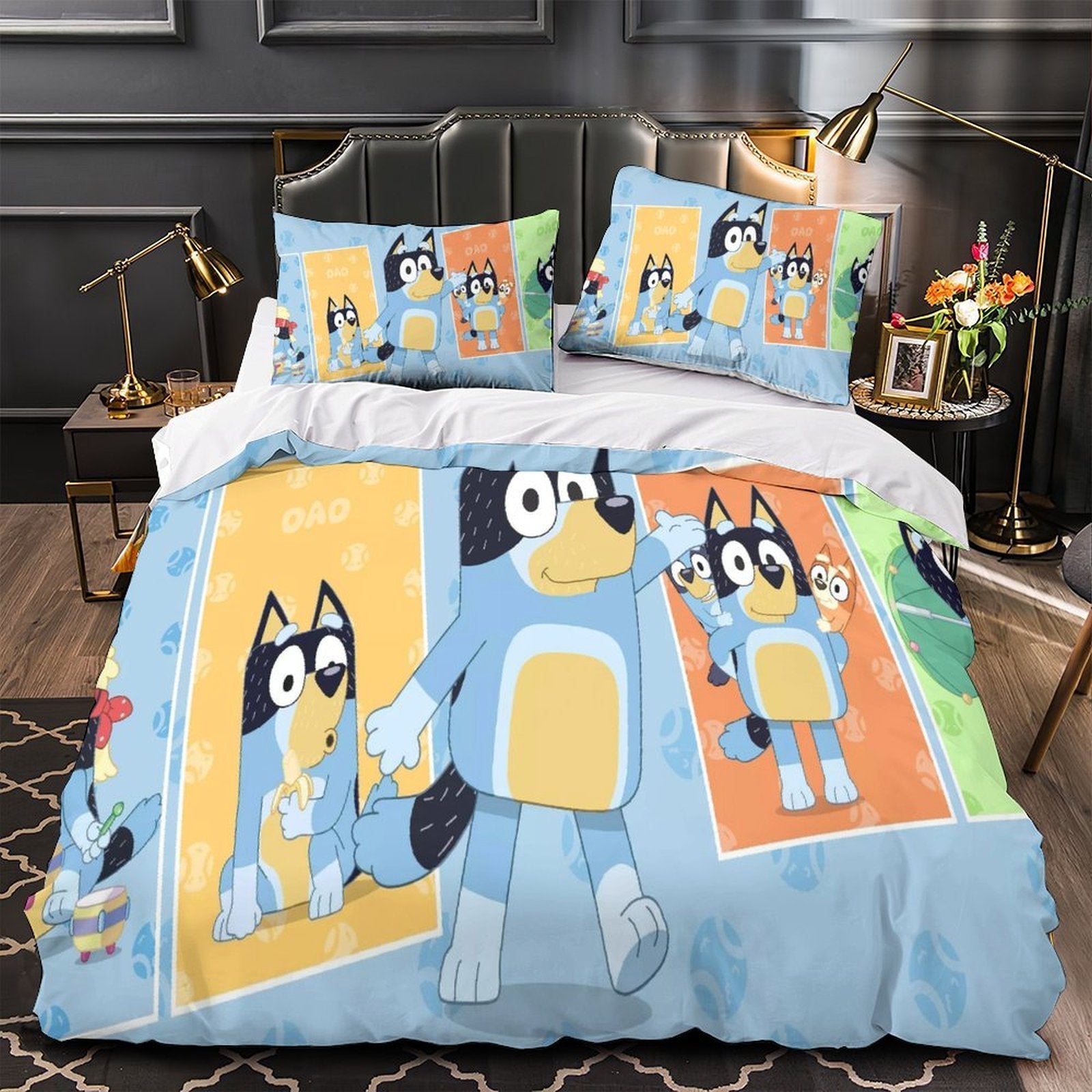 Bluey Duvet Cover Kids Bedding Set Without Filler Room Decoration (ONLINE ORDER ONLY)