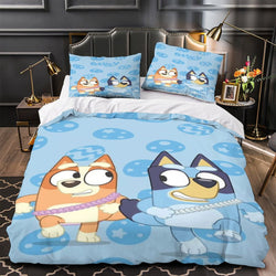 Bluey Duvet Cover Kids Bedding Set Without Filler Room Decoration (ONLINE ORDER ONLY)
