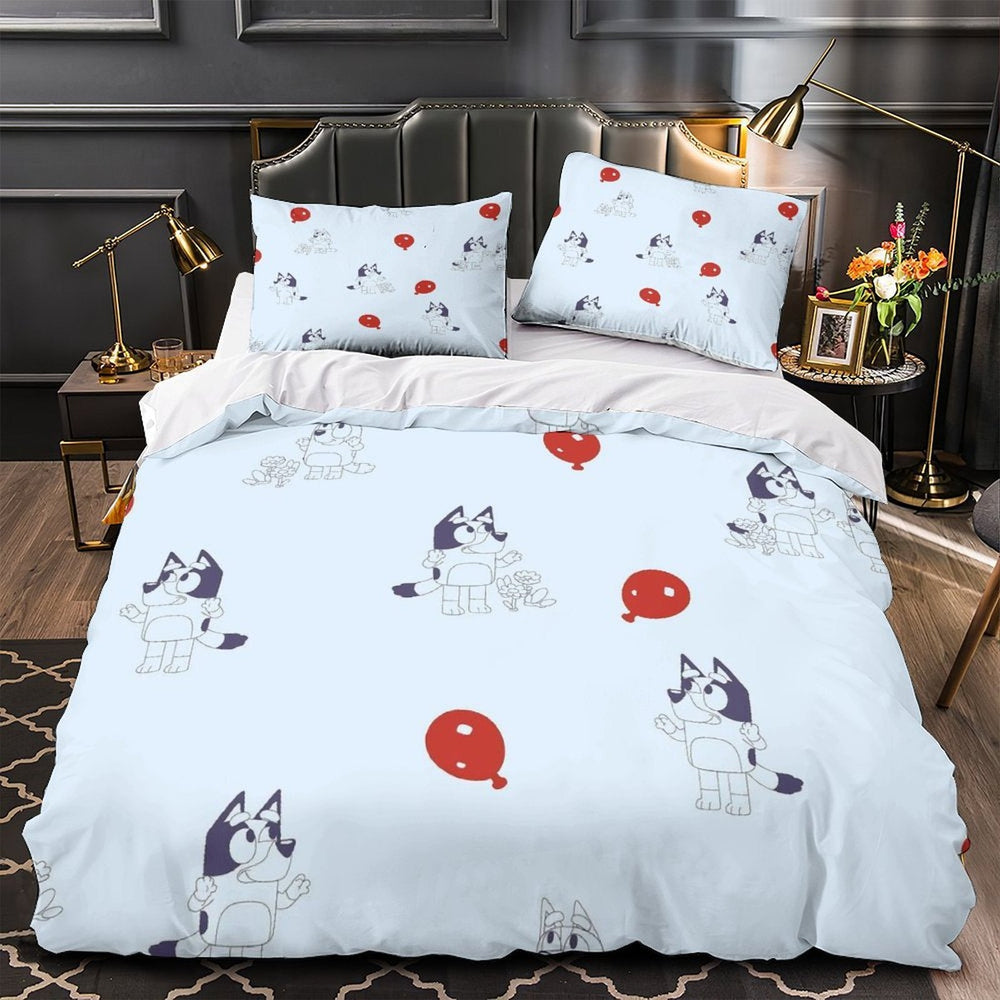 Bluey Duvet Cover Kids Bedding Set Without Filler Room Decoration (ONLINE ORDER ONLY)