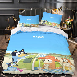 Bluey Duvet Cover Pattern Bedding Set Without Filler (ONLINE ORDER ONLY)