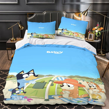 Bluey Duvet Cover Pattern Bedding Set Without Filler (ONLINE ORDER ONLY)