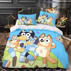 Bluey Duvet Cover Pattern Bedding Set Without Filler (ONLINE ORDER ONLY)