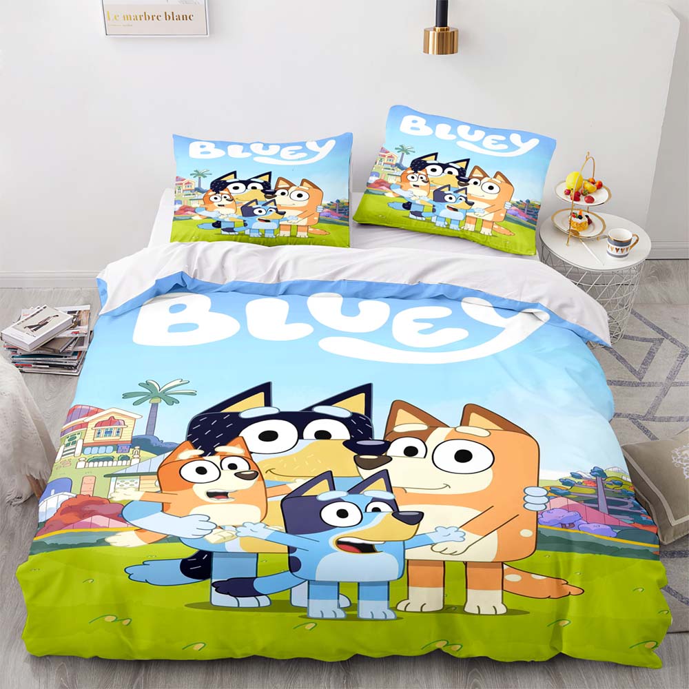 Bluey Pattern Bedding Set Quilt Cover Without Filler (Online Order Only)