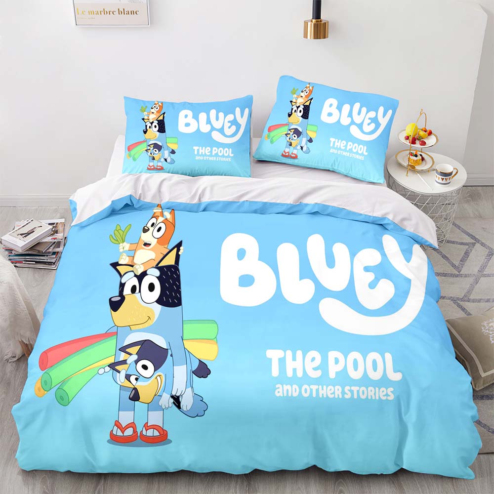 Bluey Pattern Bedding Set Quilt Cover Without Filler (Online Order Only)