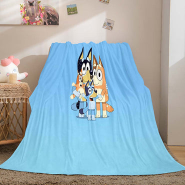 Bluey Pattern Blanket Flannel Throw Room Decoration (Online Order Only)