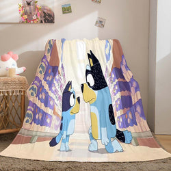 Bluey Pattern Blanket Flannel Throw Room Decoration (Online Order Only)