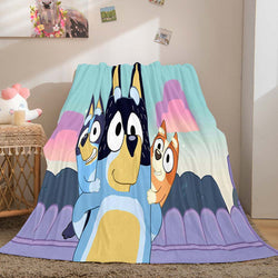 Bluey Pattern Blanket Flannel Throw Room Decoration (Online Order Only)