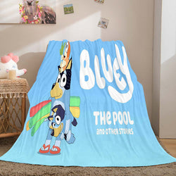 Bluey Pattern Blanket Flannel Throw Room Decoration (Online Order Only)