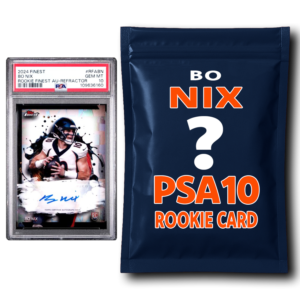 Bo Nix PSA 10 Graded Football Rookie Card Mystery Pack (ONLINE ORDER ONLY)