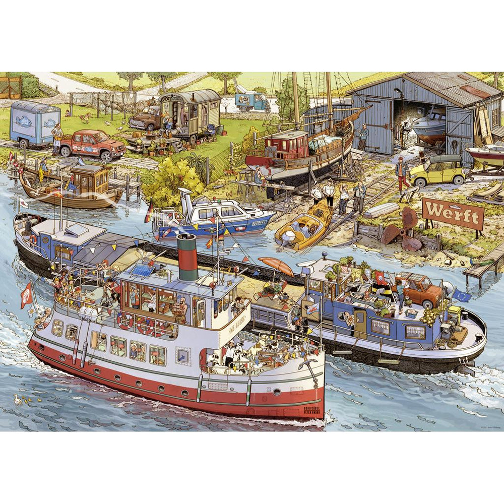 Boatyard by Doro Göbel & Peter Knorr 1000 Piece Jigsaw Puzzle Heye (ONLINE ORDER ONLY)