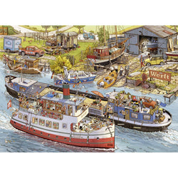 Boatyard by Doro Göbel & Peter Knorr 1000 Piece Jigsaw Puzzle Heye (ONLINE ORDER ONLY)