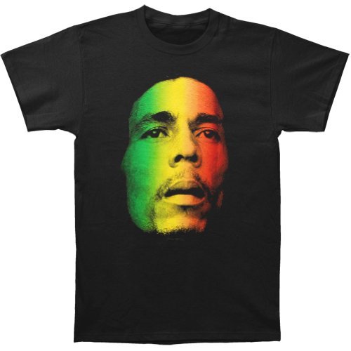 Zion Rootswear Men'S Bob Marley Face T-Shirt, Black, Large [T-Shirt] (ONLINE ORDER ONLY)