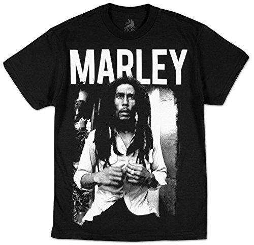 Zion Rootswear Men'S Marley T-Shirt, Black, Large [T-Shirt] (ONLINE ORDER ONLY)