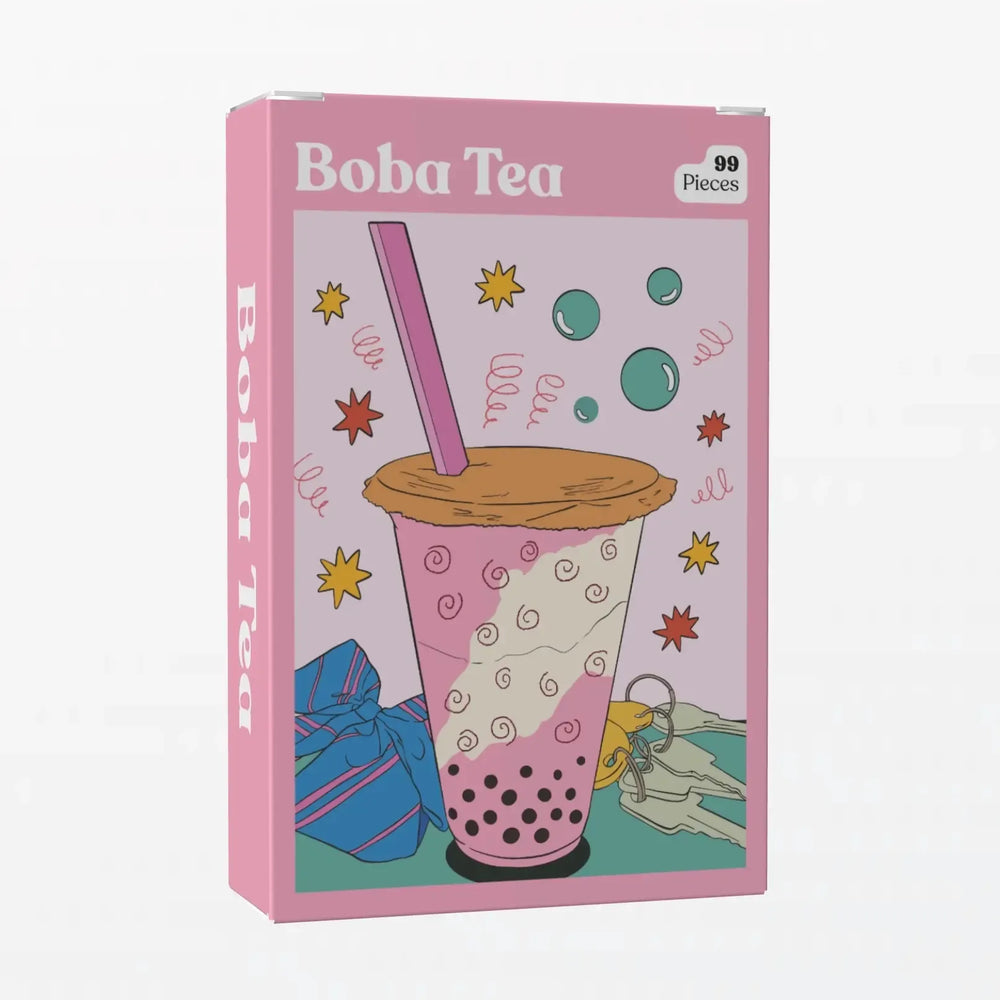 Boba Tea 99 Piece Mini Jigsaw Puzzle Puzzledly (ONLINE ORDER ONLY)