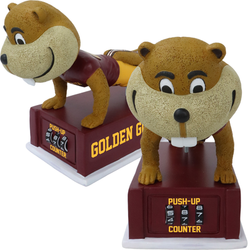 Goldy Gopher Minnesota Golden Gophers Mascot Push-Up Counter Bobblehead (ONLINE ORDER ONLY)