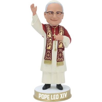 Pope Leo XIV Mini Bobblehead and Bobblehead Ornament (Presale) (ONLINE ORDER ONLY)
