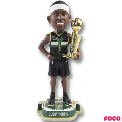 Milwaukee Bucks 2021 NBA Champions Exclusive Black Jersey Bobbleheads (ONLINE ORDER ONLY)