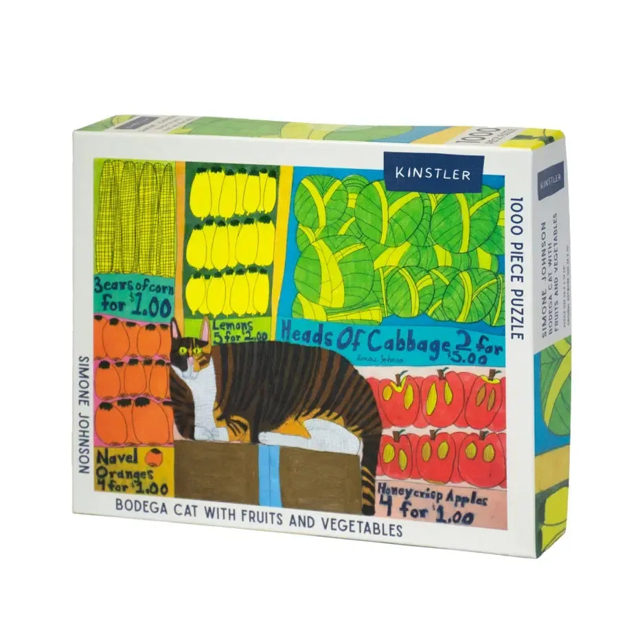 Bodega Cat with Fruits & Vegetables 1000 Piece Jigsaw Puzzle Kinstler