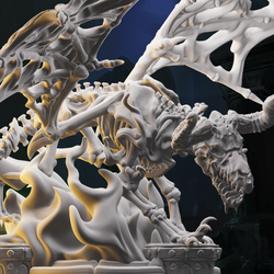 3D Printed Nafarrate Skeletons Army Bone Dragon Set 28mm 32mm D&D (Online Only)