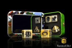 Bone - Bloody Football Dice (Set of 7) (ONLINE ORDER ONLY)