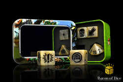 Bone - Bloody Football Dice (Set of 7) (ONLINE ORDER ONLY)
