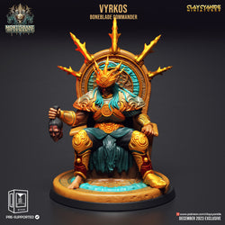 3D Printed Clay Cyanide Mortisbane Revenants - Vyrkos Boneblade Commander 28mm 32mm D&D (Online Only)