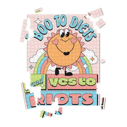 Boo To Diets, & Yes To Riots 500 Piece Jigsaw Puzzle Fun Club (ONLINE ORDER ONLY)