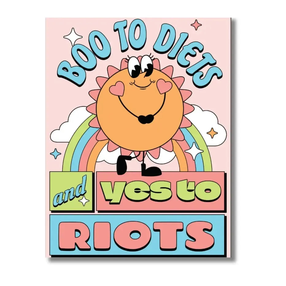 Boo To Diets, & Yes To Riots 500 Piece Jigsaw Puzzle Fun Club (ONLINE ORDER ONLY)