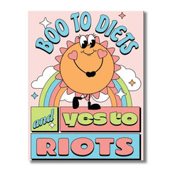 Boo To Diets, & Yes To Riots 500 Piece Jigsaw Puzzle Fun Club (ONLINE ORDER ONLY)