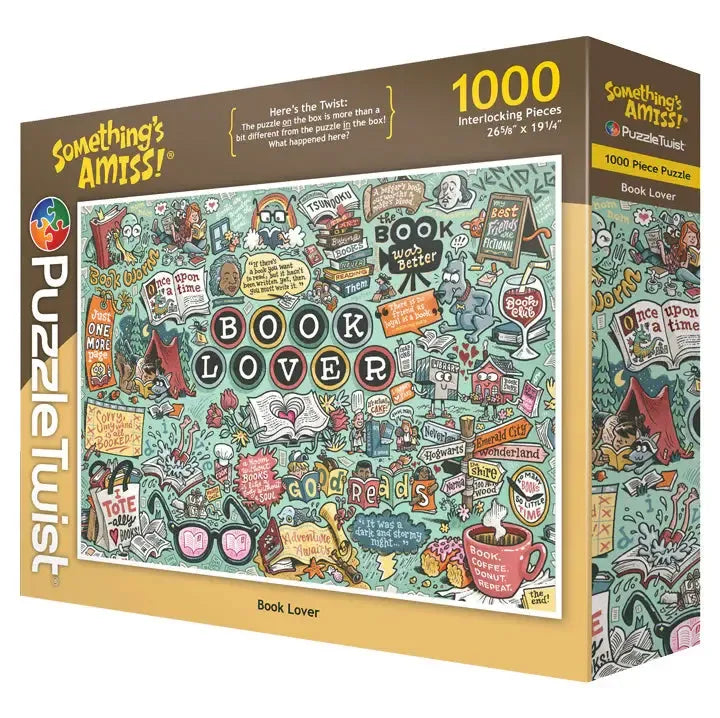 Book Lover "Something's Amiss!" 1000 Piece Jigsaw Puzzle PuzzleTwist (ONLINE ORDER ONLY)
