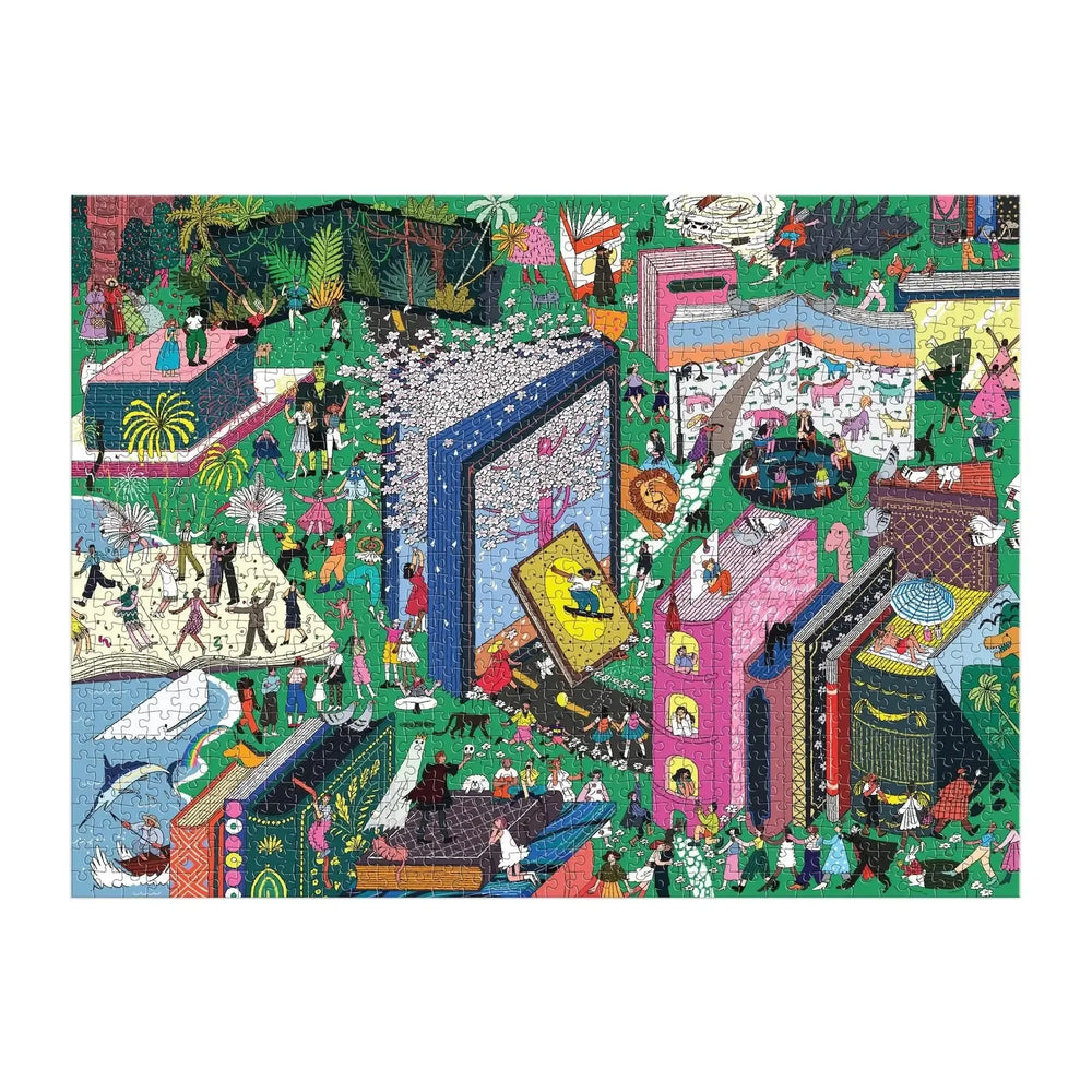 Book World 1000 Piece Jigsaw Puzzle Galison (ONLINE ORDER ONLY)