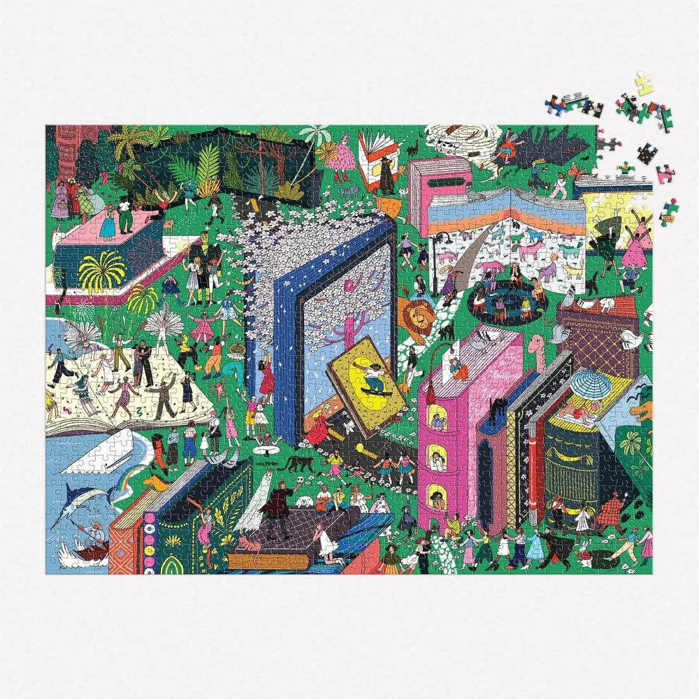 Book World 1000 Piece Jigsaw Puzzle Galison (ONLINE ORDER ONLY)