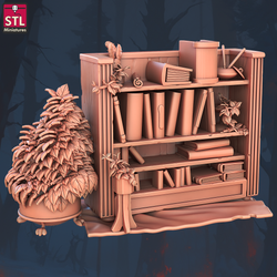 3D Printed STL Miniatures Books and Tomes Set 28 - 32mm War Gaming D&D (Online Only)