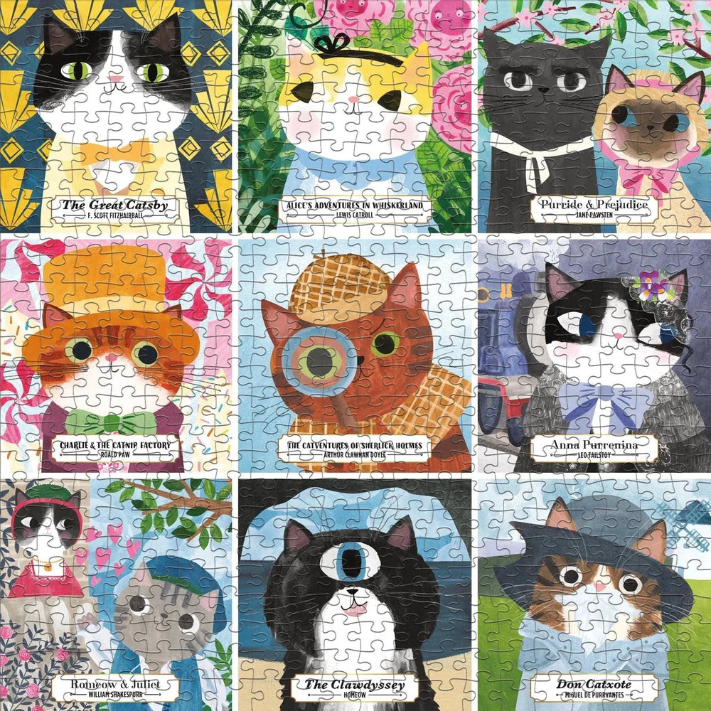 Bookish Cats 500 Piece Jigsaw Puzzle Mudpuppy (ONLINE ORDER ONLY)
