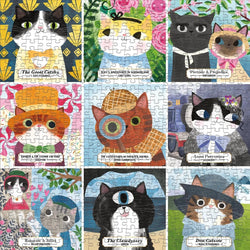 Bookish Cats 500 Piece Jigsaw Puzzle Mudpuppy (ONLINE ORDER ONLY)