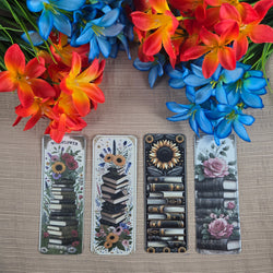 Beautiful Flowers and Books Bookmark (ONLINE ORDER ONLY)
