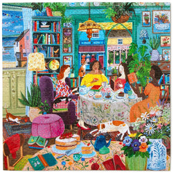Books & Tea by the Sea 1000 Piece Jigsaw Puzzle eeBoo