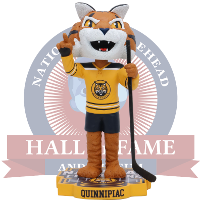 Quinnipiac Bobcats 2023 Men's Hockey National Champions Boomer the Bobcat Bobblehead (ONLINE ORDER ONLY)