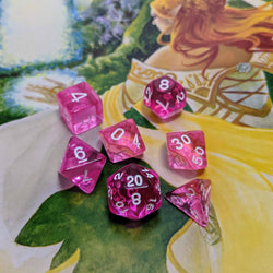 Boon of the Faerie - 7 Piece DnD Dice Set | Acrylic RPG Gaming Dice (ONLINE ORDER ONLY)