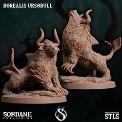 3D Printed Sordane Publishing Borealis Ursobull 28 32mm D&D (Online Only)