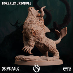 3D Printed Sordane Publishing Borealis Ursobull 28 32mm D&D (Online Only)