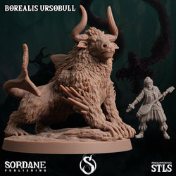 3D Printed Sordane Publishing Borealis Ursobull 28 32mm D&D (Online Only)