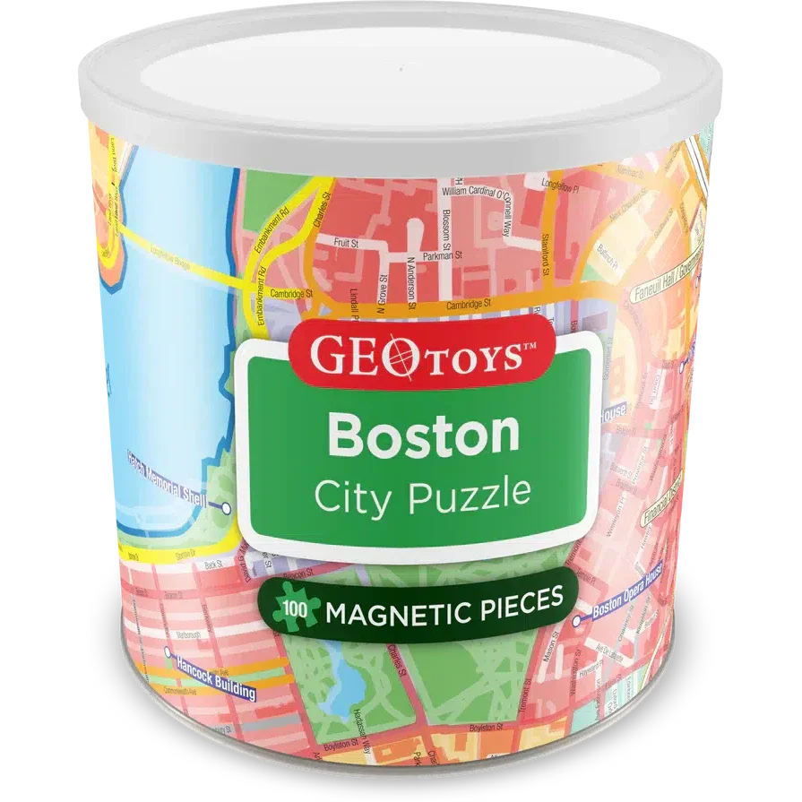 Boston City 100 Piece Magnetic Jigsaw Puzzle Geotoys (ONLINE ORDER ONLY)