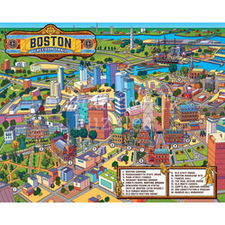 Boston Freedom Trail 1000 Piece Jigsaw Puzzle Boardwalk (ONLINE ORDER ONLY)