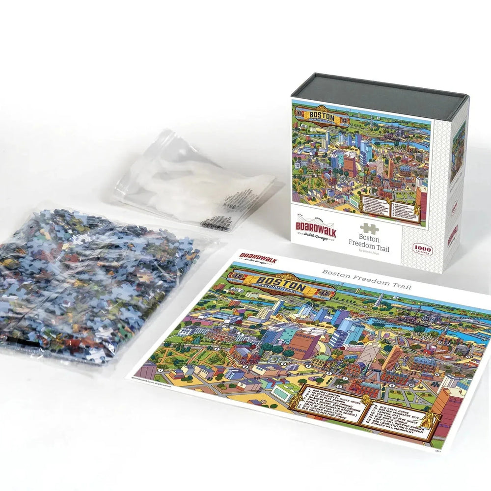 Boston Freedom Trail 1000 Piece Jigsaw Puzzle Boardwalk (ONLINE ORDER ONLY)