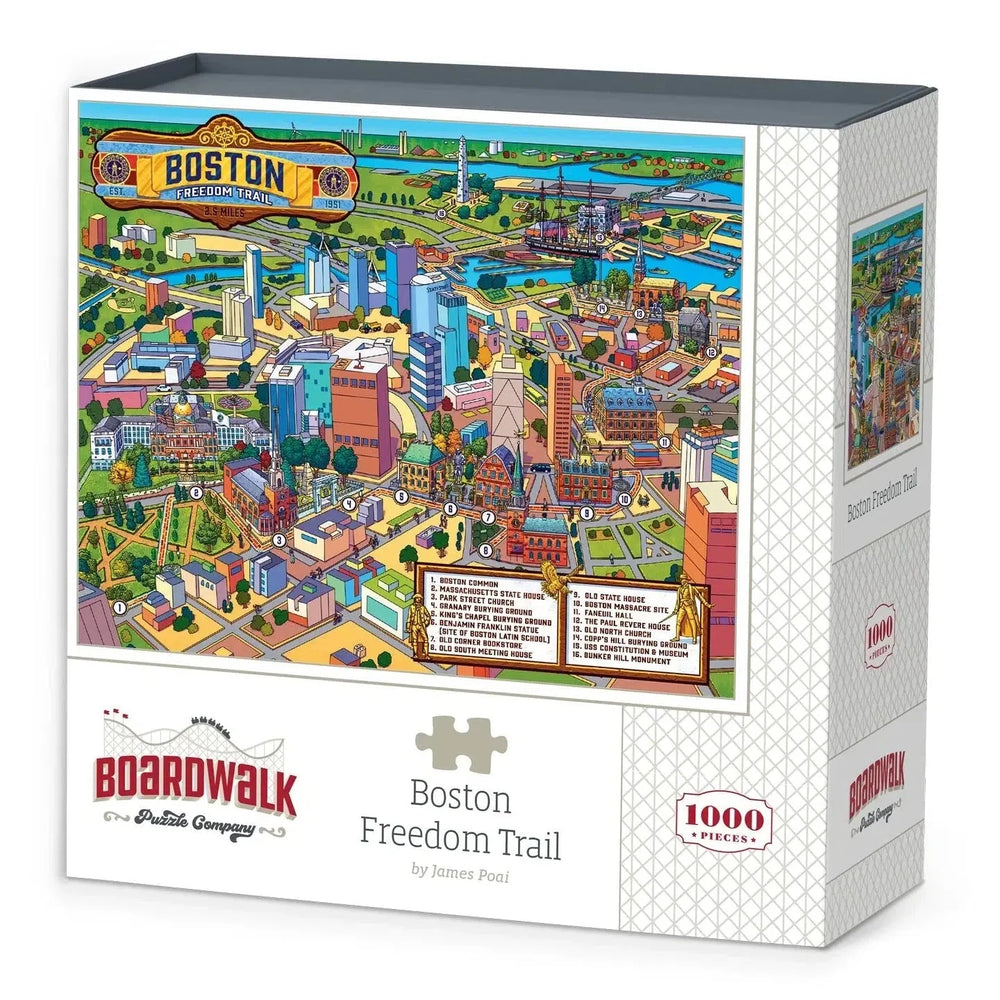 Boston Freedom Trail 1000 Piece Jigsaw Puzzle Boardwalk (ONLINE ORDER ONLY)