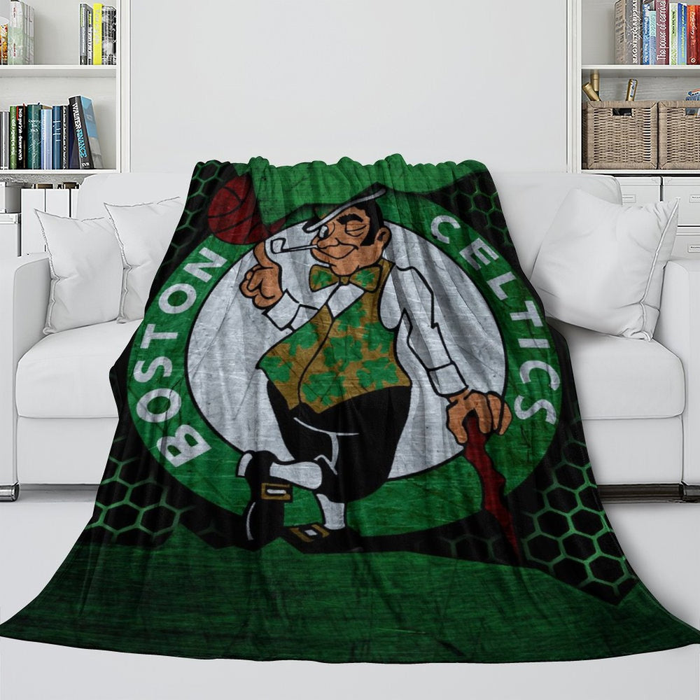 Boston Celtics Blanket Flannel Throw Room Decoration (Online Order Only)