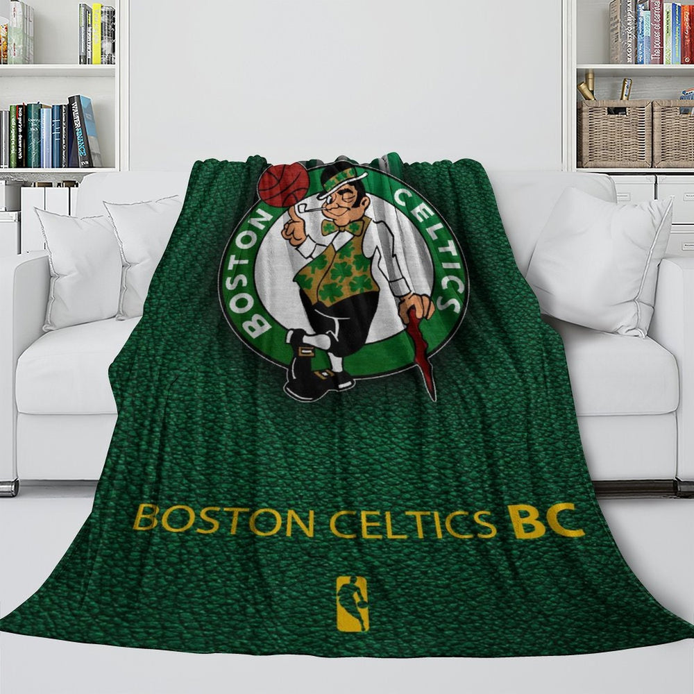 Boston Celtics Blanket Flannel Throw Room Decoration (Online Order Only)