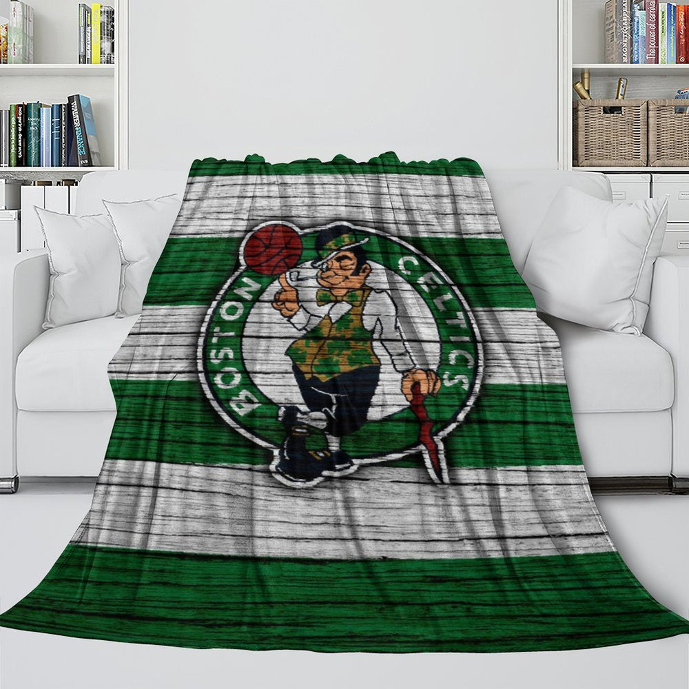 Boston Celtics Blanket Flannel Throw Room Decoration (Online Order Only)