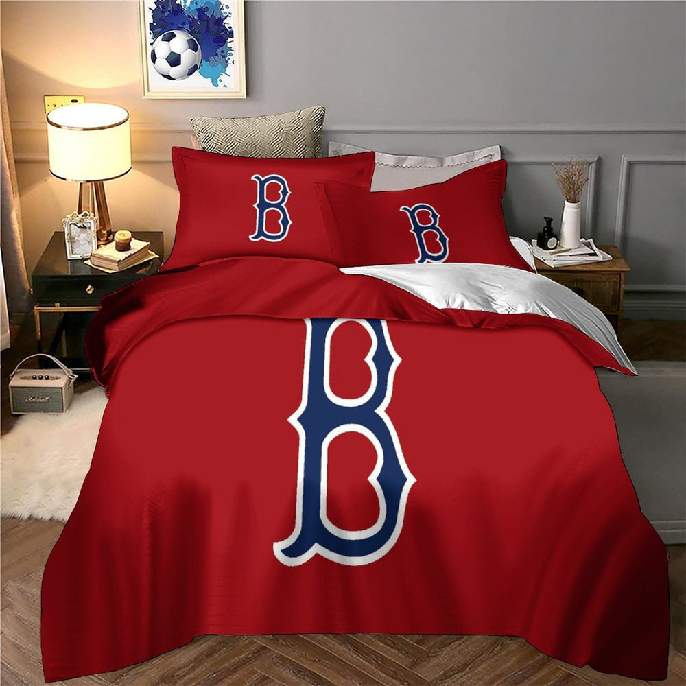 Boston Red Sox Bedding Set Quilt Cover Without Filler (Online Order Only)